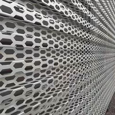 qualità  Aluminium Metal Perforated Mesh Powder Coated Perforated Metal fabbrica