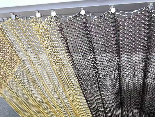 Fassata di divisori di bobina di metallo Drapery in acciaio inossidabile Lega di alluminio