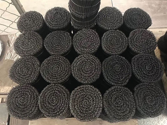 Legami di filo galvanizzato verde a doppio anello nero ricoperto di 3 pollici - 40 pollici di lunghezza