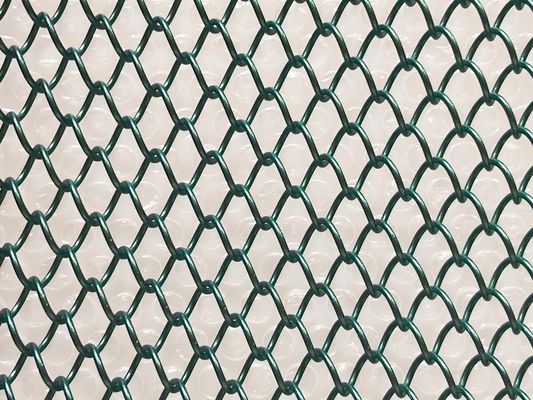 Color Decorative Wire Mesh Screen Aluminium Alloy Chain Link Fence