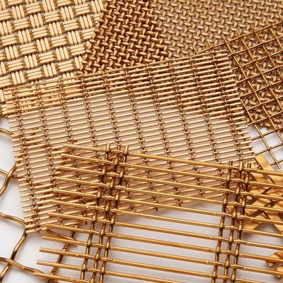 Schermo a maglia di filo decorativo per aviarie Schermo a maglia di metallo a prova di fuoco Schermo decorativo