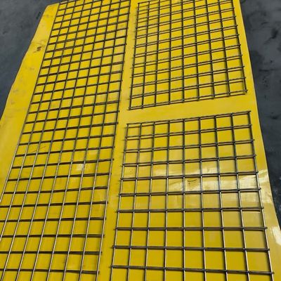 Scatto giallo mesh di filo saldato resistente alla corrosione 2,7 mm-3,4 mm Selvedge