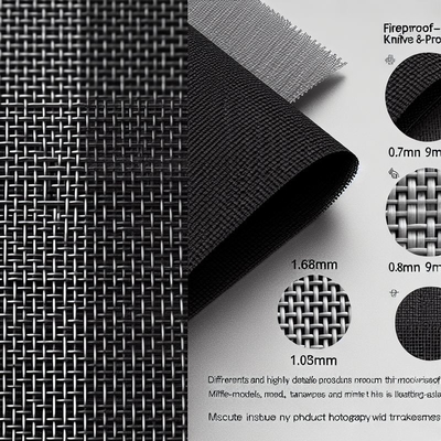 Zanzariera Tessuta Antifuoco e Antitaglio 1-635mesh per Applicazioni Durature 0.6mm 0.7mm 0.8mm 0.9mm 1.0mm 1.6mm