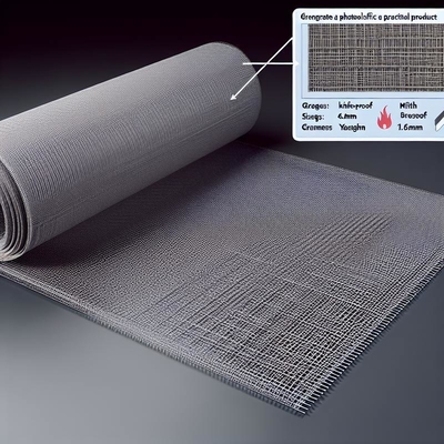 Zanzariera Tessuta Antifuoco e Antitaglio 1-635mesh per Applicazioni Durature 0.6mm 0.7mm 0.8mm 0.9mm 1.0mm 1.6mm