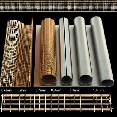 Schermo metallico tessuto da 0,6 mm 0,7 mm 0,8 mm 0,9 mm 1,0 mm 1,6 mm per applicazioni sostenibili ed ecologiche
