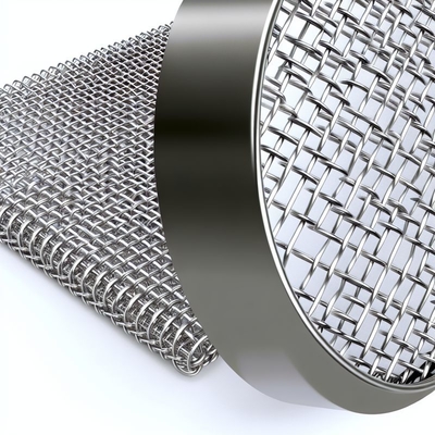 Maglia di vetro tessuta in acciaio inossidabile Natura con 0,6 mm 0,7 mm 0,8 mm 0,9 mm 1,0 mm 1,6 mm Diametri del filo